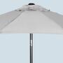 Sonnenschirm Aluminium Grau 3