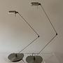 2x Vintage Daphne Tavolo LED Tischleuchte Nickel Silber 1