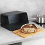 Brotkasten Bambus Schwarz 5