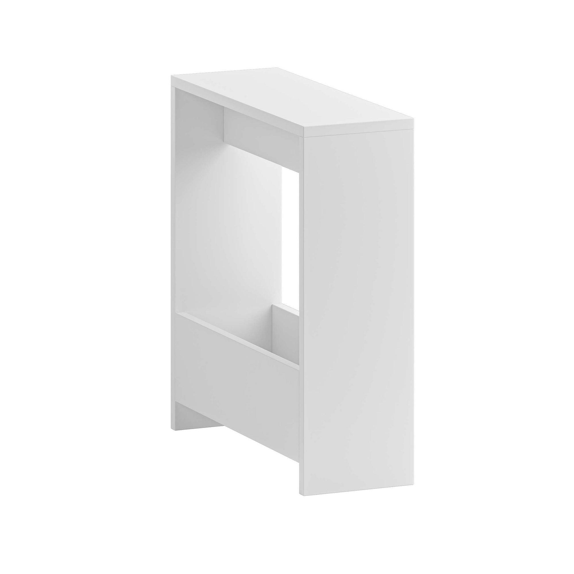 Simpi Beistelltisch Holzfurnier Weiß 3