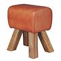 Vilas II Garderobenbank Echtleder Mangoholz 0