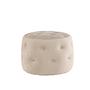 Benjamin Pouf Samt Beige Ø55cm 4