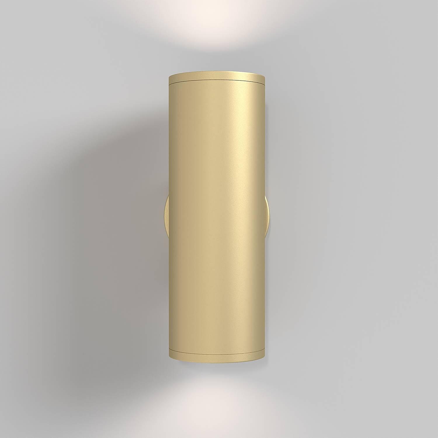 Focus S Typ A Wandleuchte Aluminium Gold 2-flammig 1