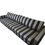 Dylan Sofa 4-Seater Line Latte Black 8