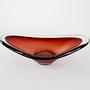 Ruby plate Murano glass1960s 5
