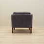 Vintage armchair beech wood velvet grey 1970s 7
