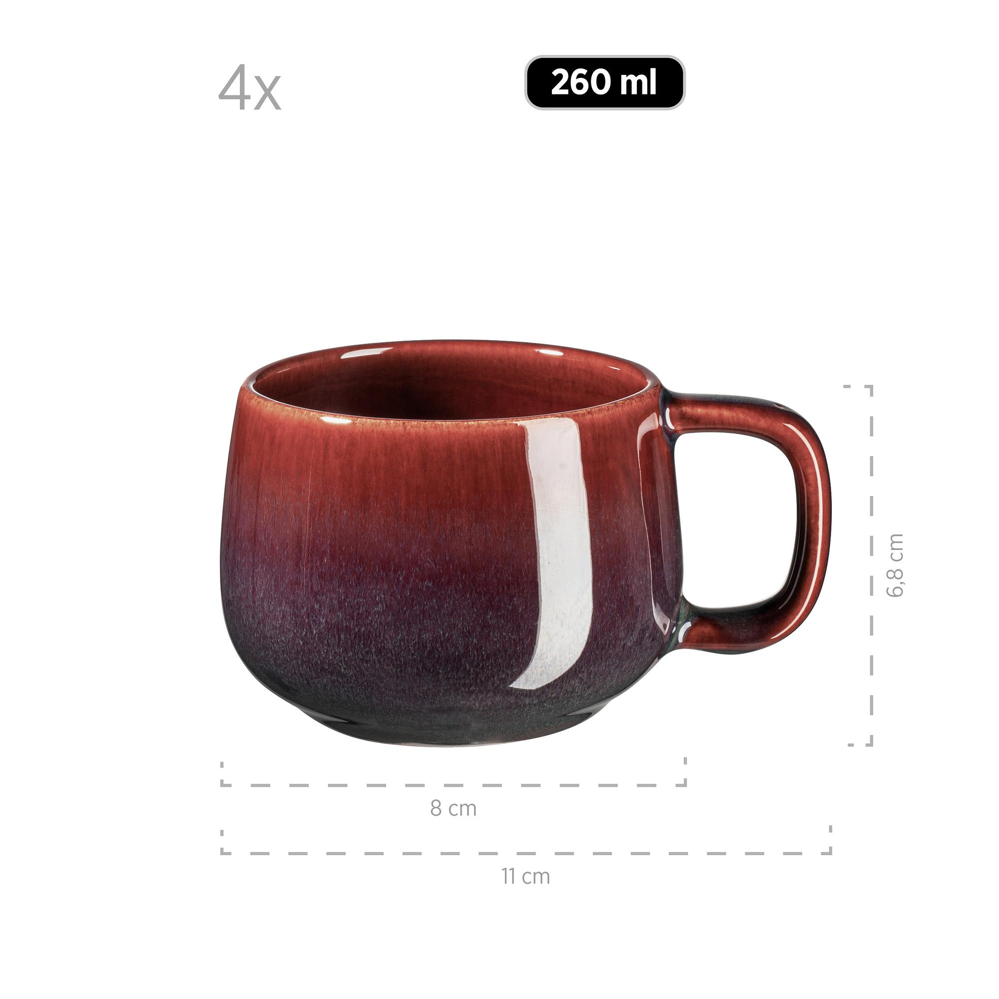 12x Kaffeeservice Jungle Keramik Mehrfarbig 3