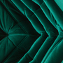 Set Lounge Togo 4 pezzi Velluto Verde Smeraldo 8