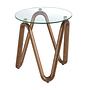 Round side table
Glass walnut 0