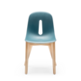 Gotham W Chair Plastic Wood Blue 0