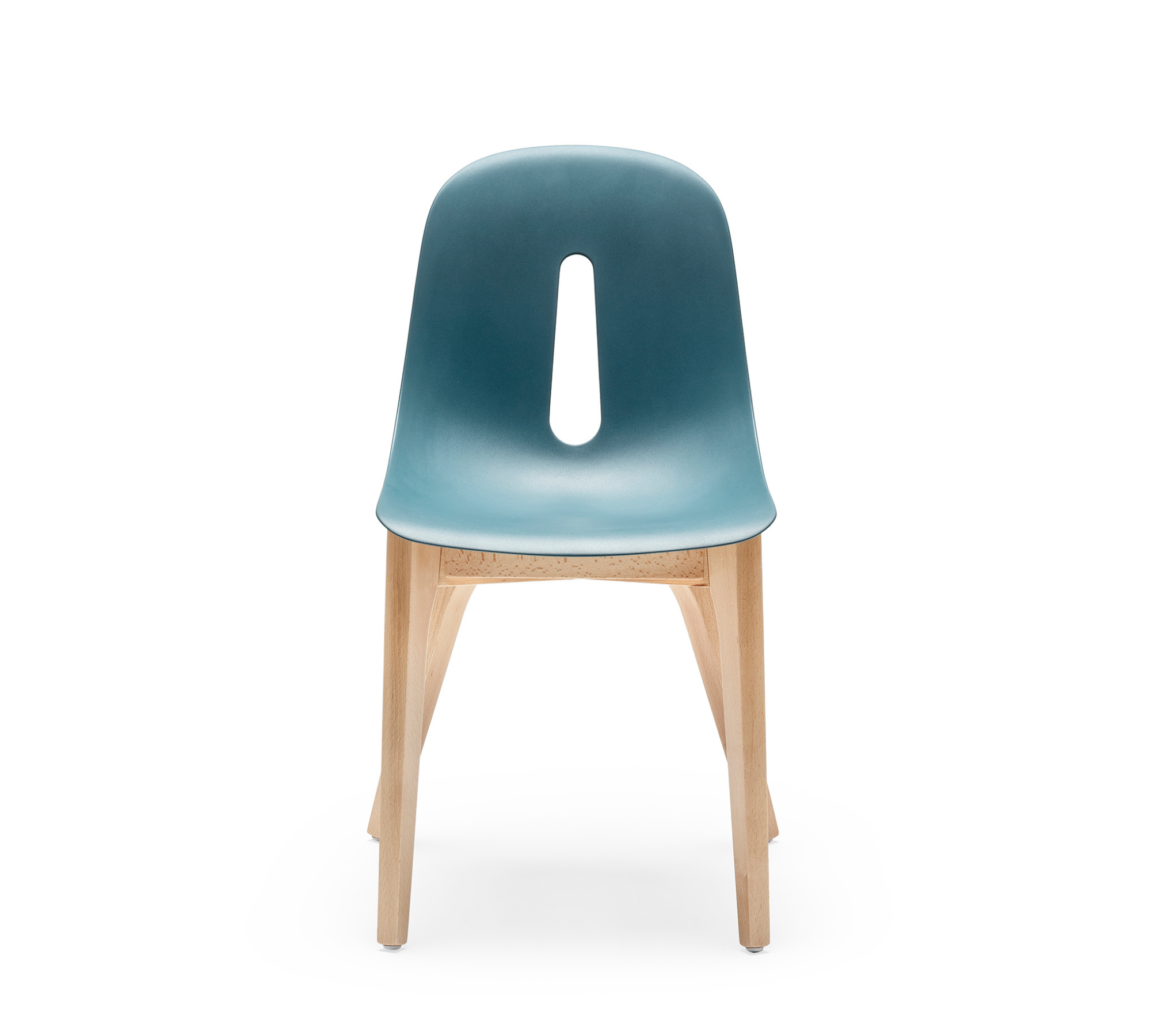 Gotham W Chair Plastic Wood Blue 0