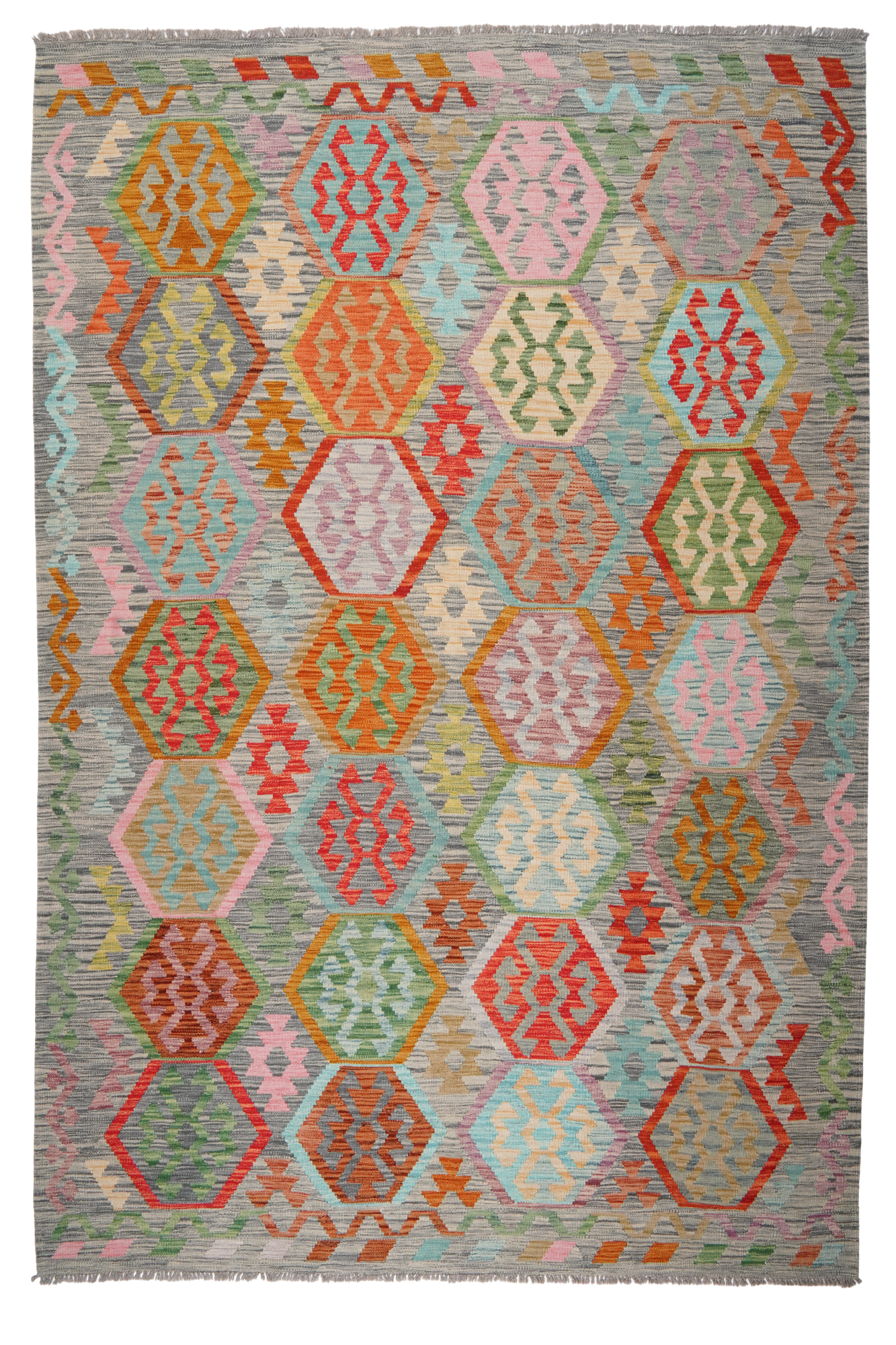 Kilim Sahara Lana Multicolore 0