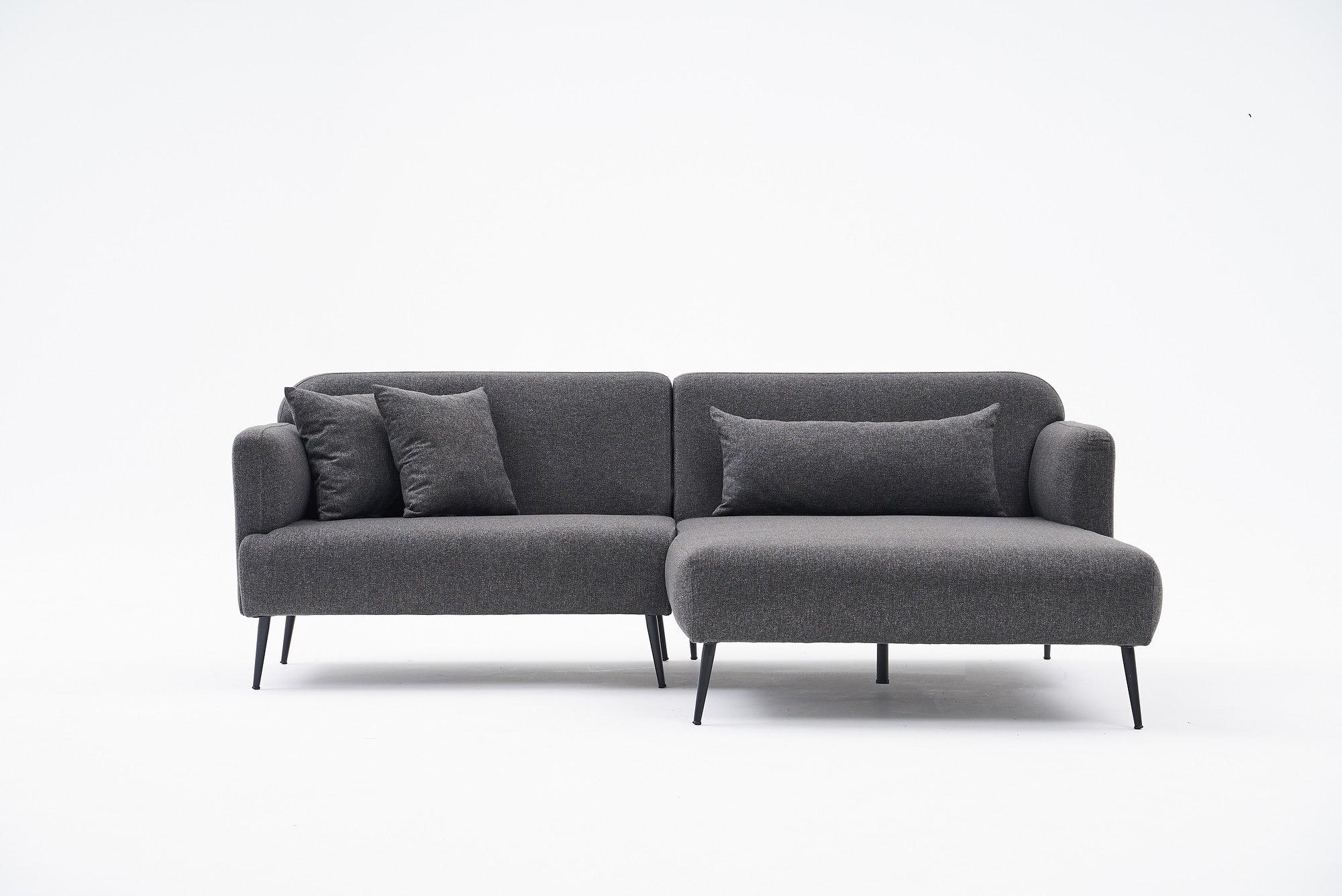 Revos Sofa Récamiere Rechts Anthrazit 4