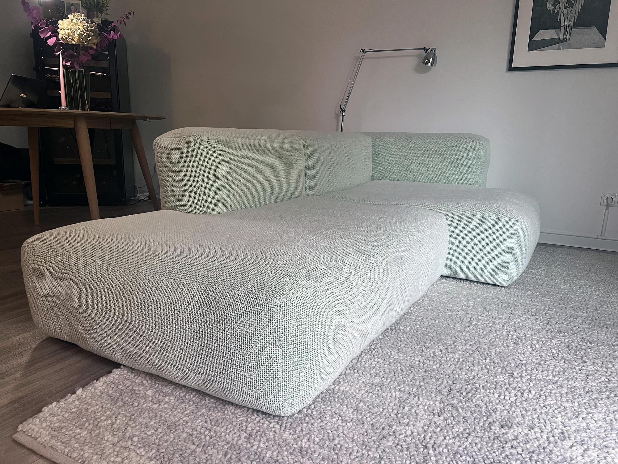 Mags Sofa 2-Sitzer Grün Weiß  1