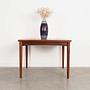 Teak table Brown 1970s 1