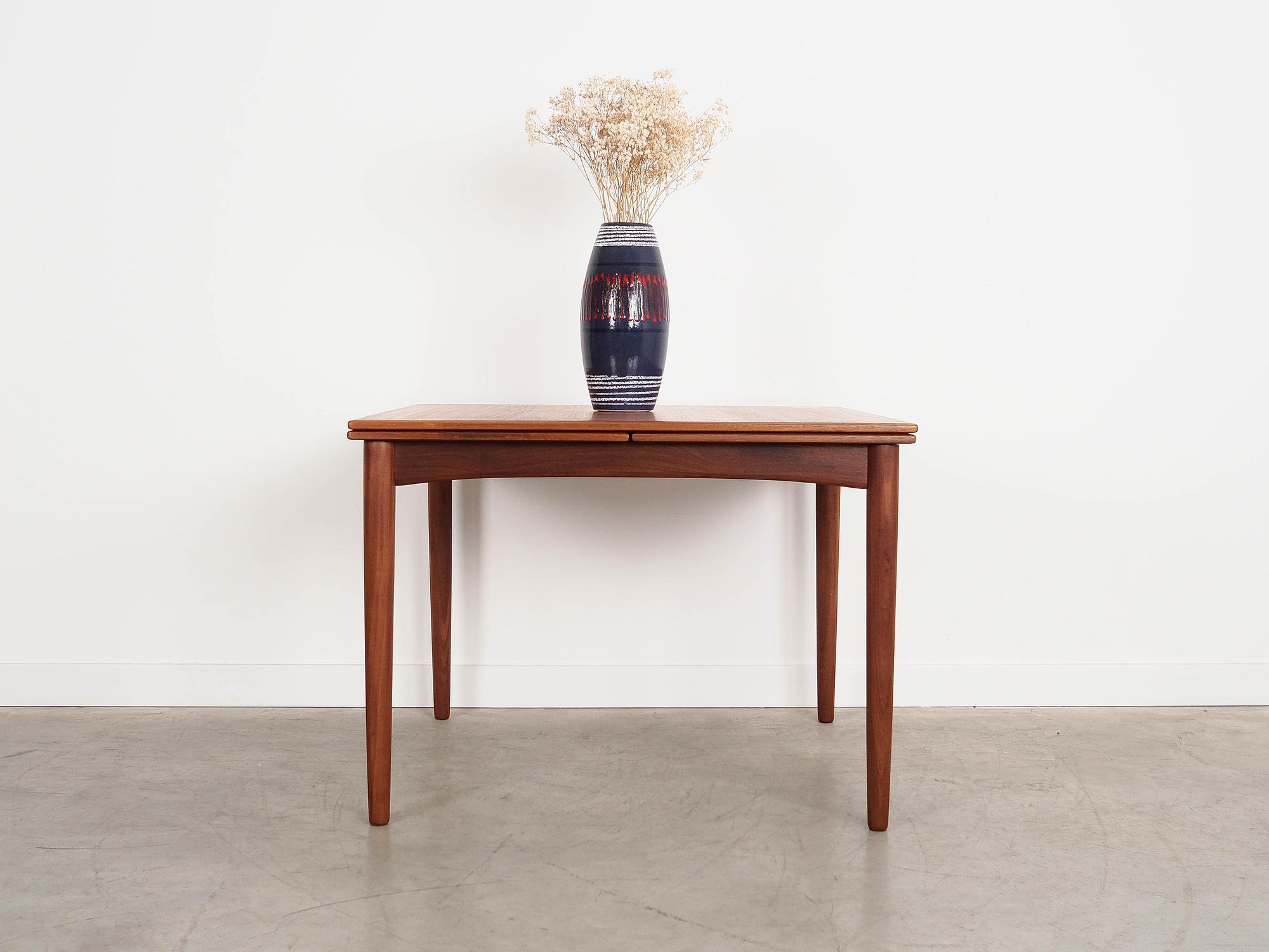 Teak table Brown 1970s 1