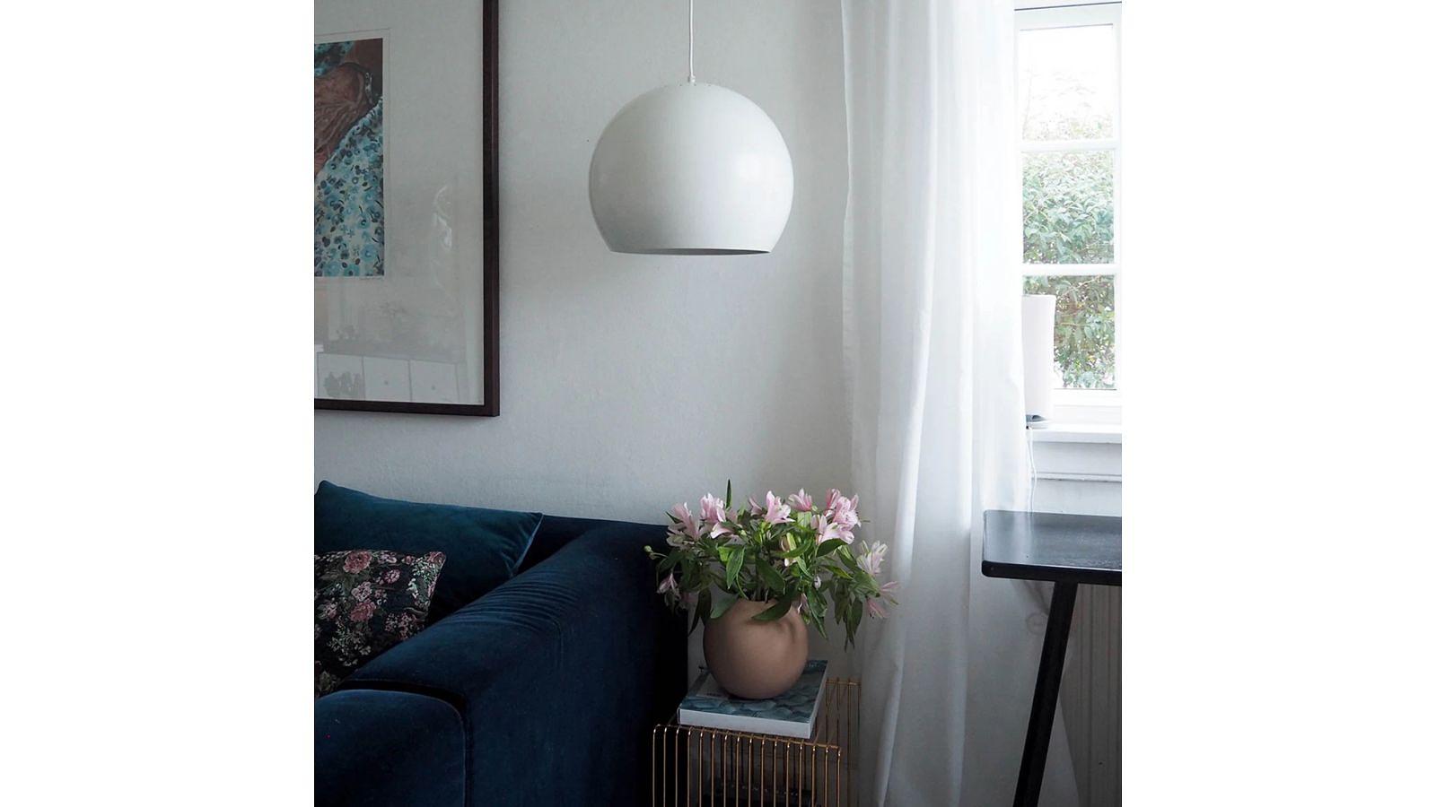 Pendant light Ball Ø40 Metal White 2