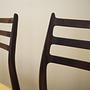 Sechser-Set Mahogany Stühle 1960 Jahre 9