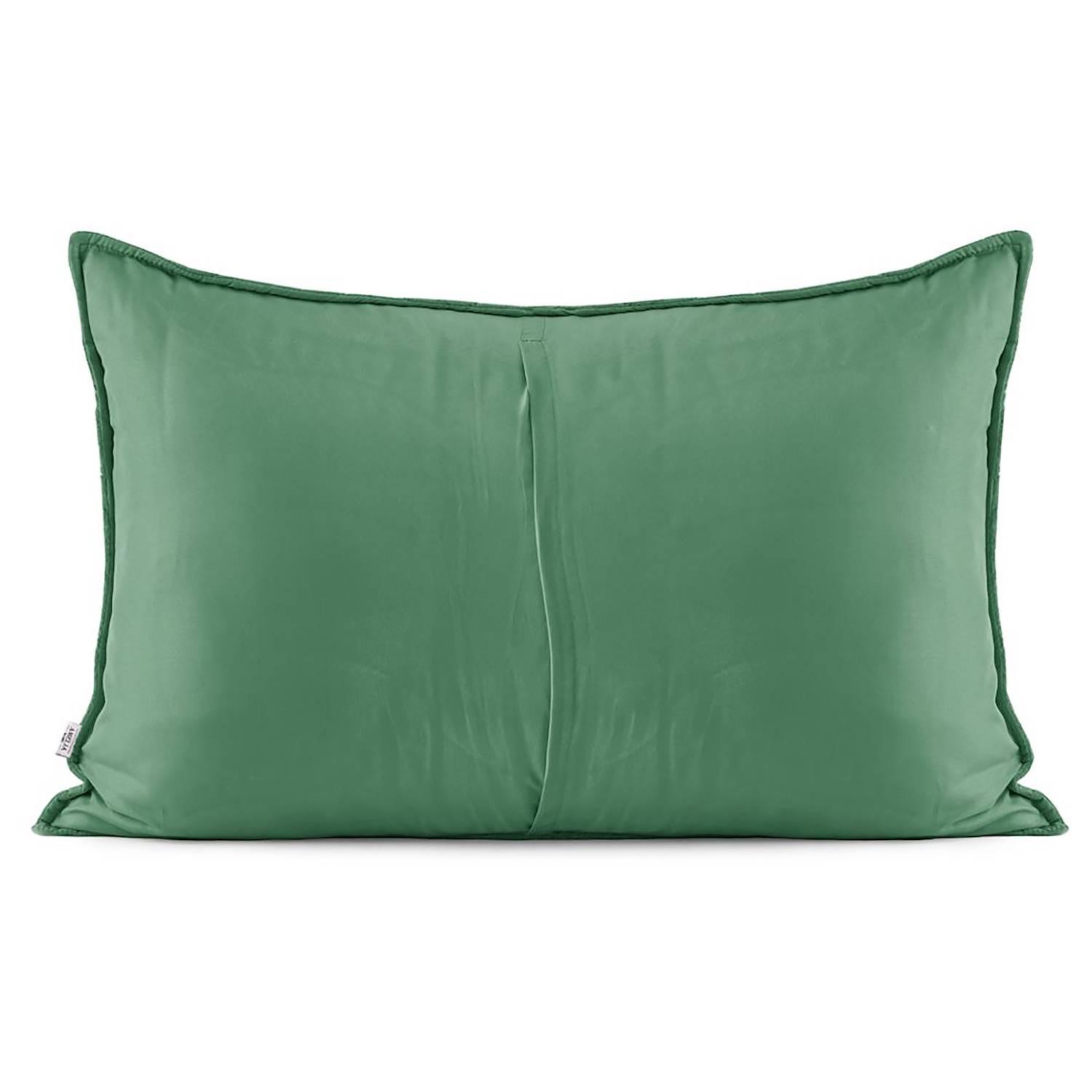 2x Pillowcase Aila Velvet-look Dark Green 70 x 50 cm 1