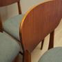 6x Dining chair teak 1970s 10