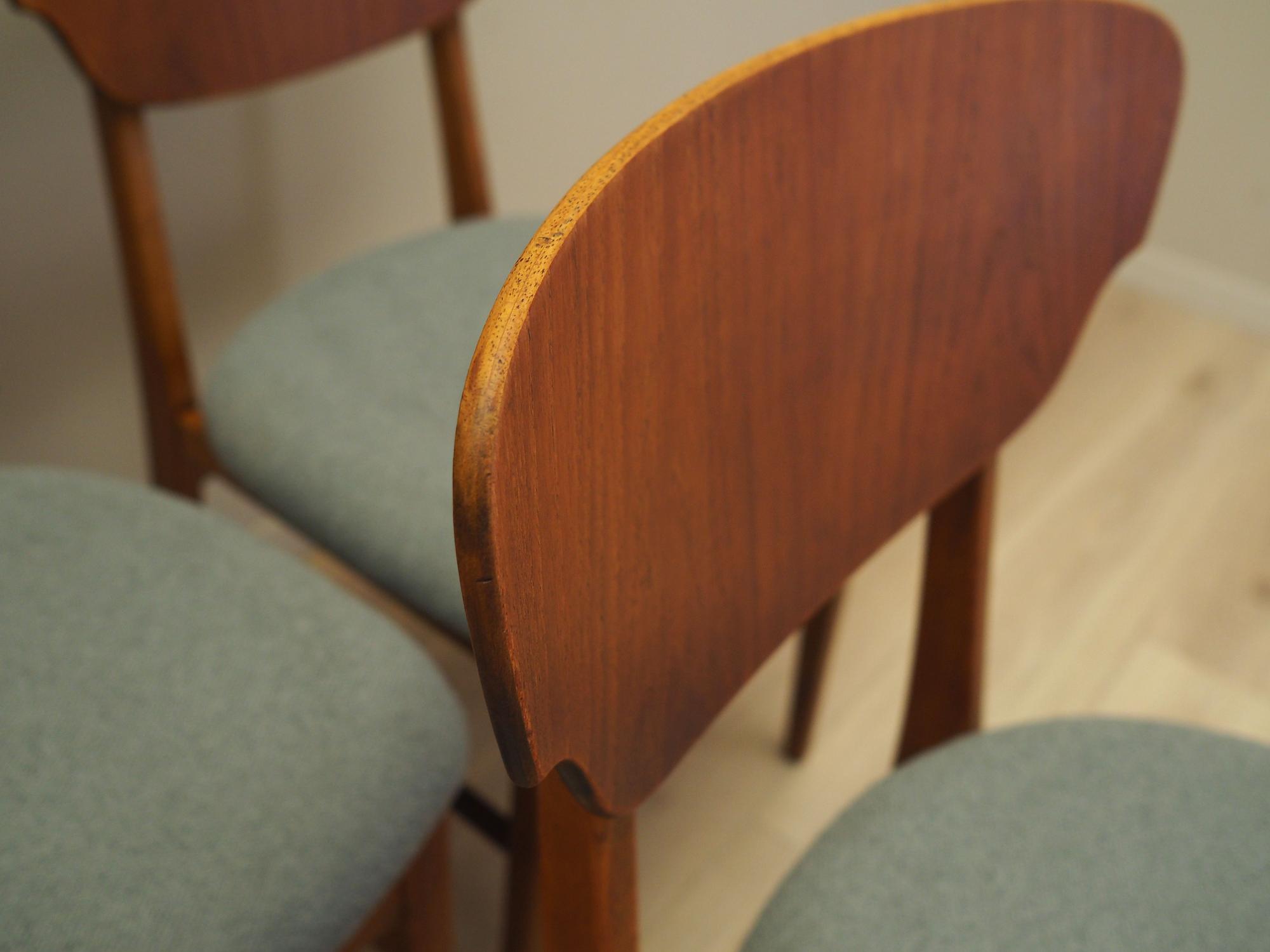 6x Dining chair teak 1970s 10