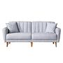 Aqua Schlafsofa 3-Sitzer Grau 5