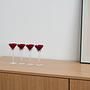 4x Glasses Ruby Red 1