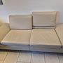 Sofa 3-Sitzer Sofa inkl. Arm- und Rückenfunktion Leder Beige 2