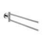Towel holder metal silver 3