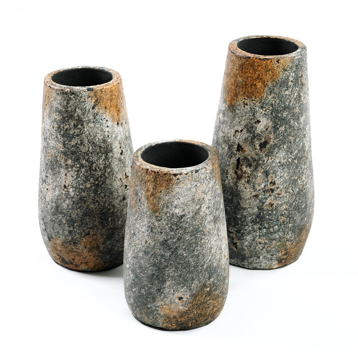 Spooky Vase Keramik Grau 5