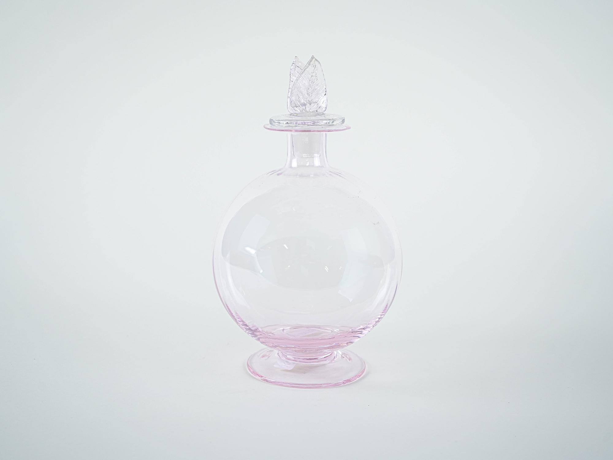 Glass carafe Transparent 1970s 3