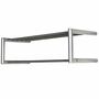Wandgarderobe Metall Silber 1