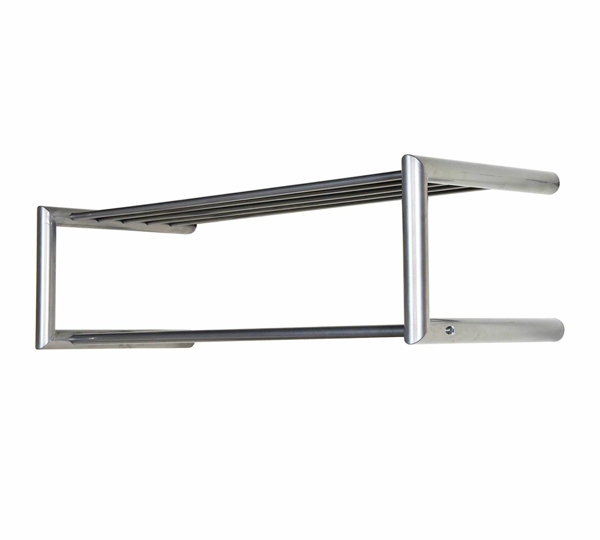 Wandgarderobe Metall Silber 1