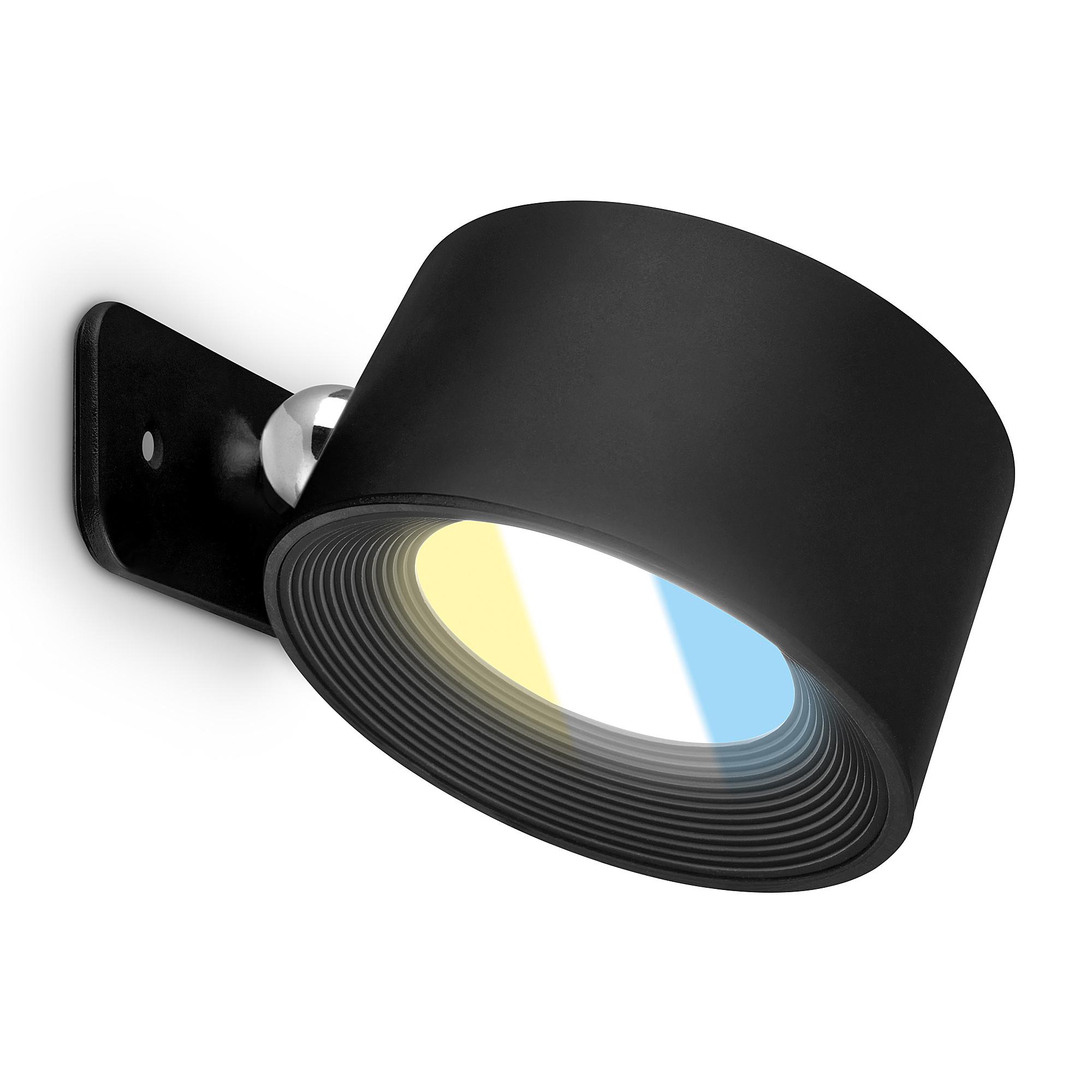 LED Battery Wall Light Tari Black 3