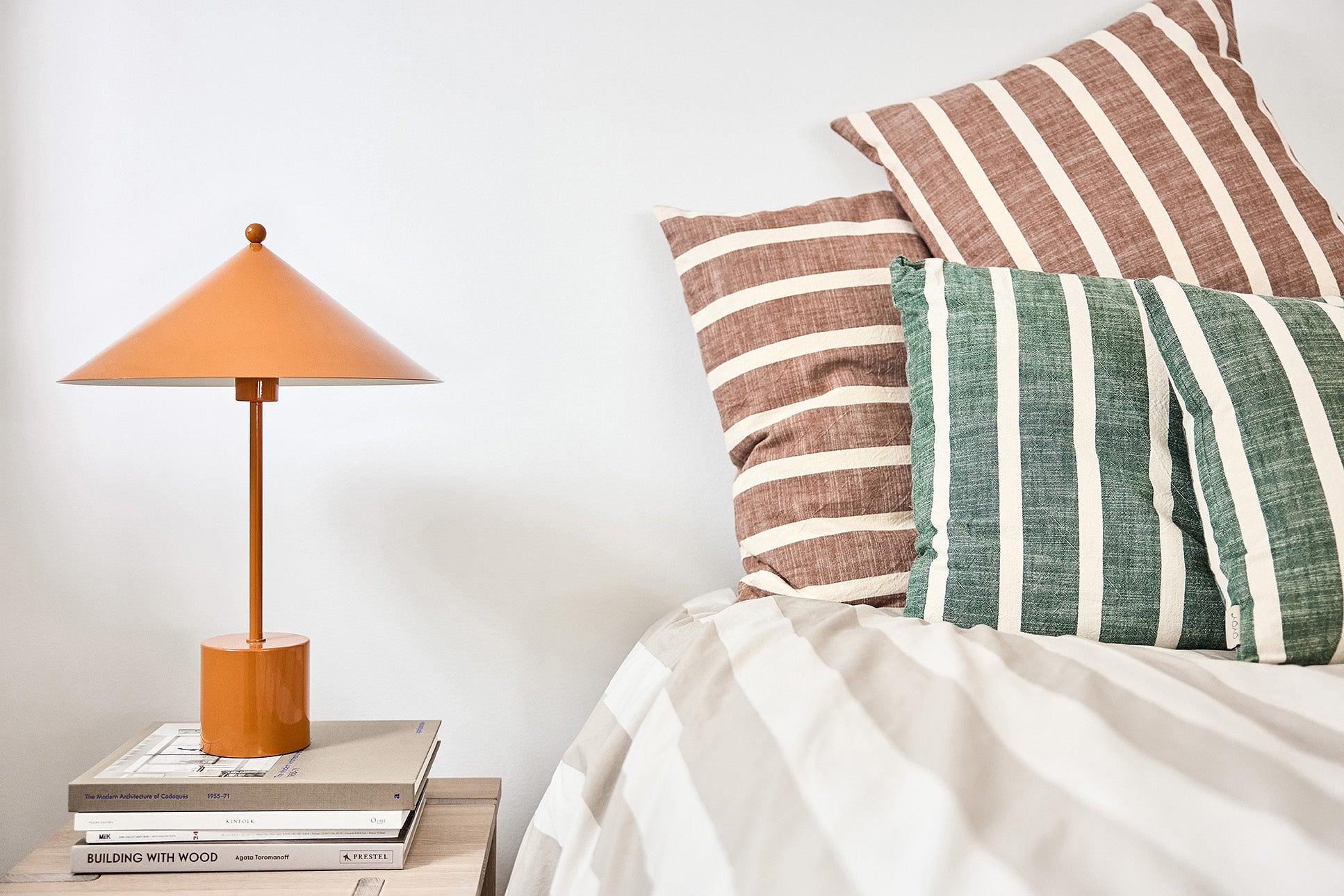 Kara Cushion Cover Organic Cotton Sienna 1