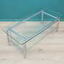 Vintage Coffee Table Glass Metal Transparent 1970s 5