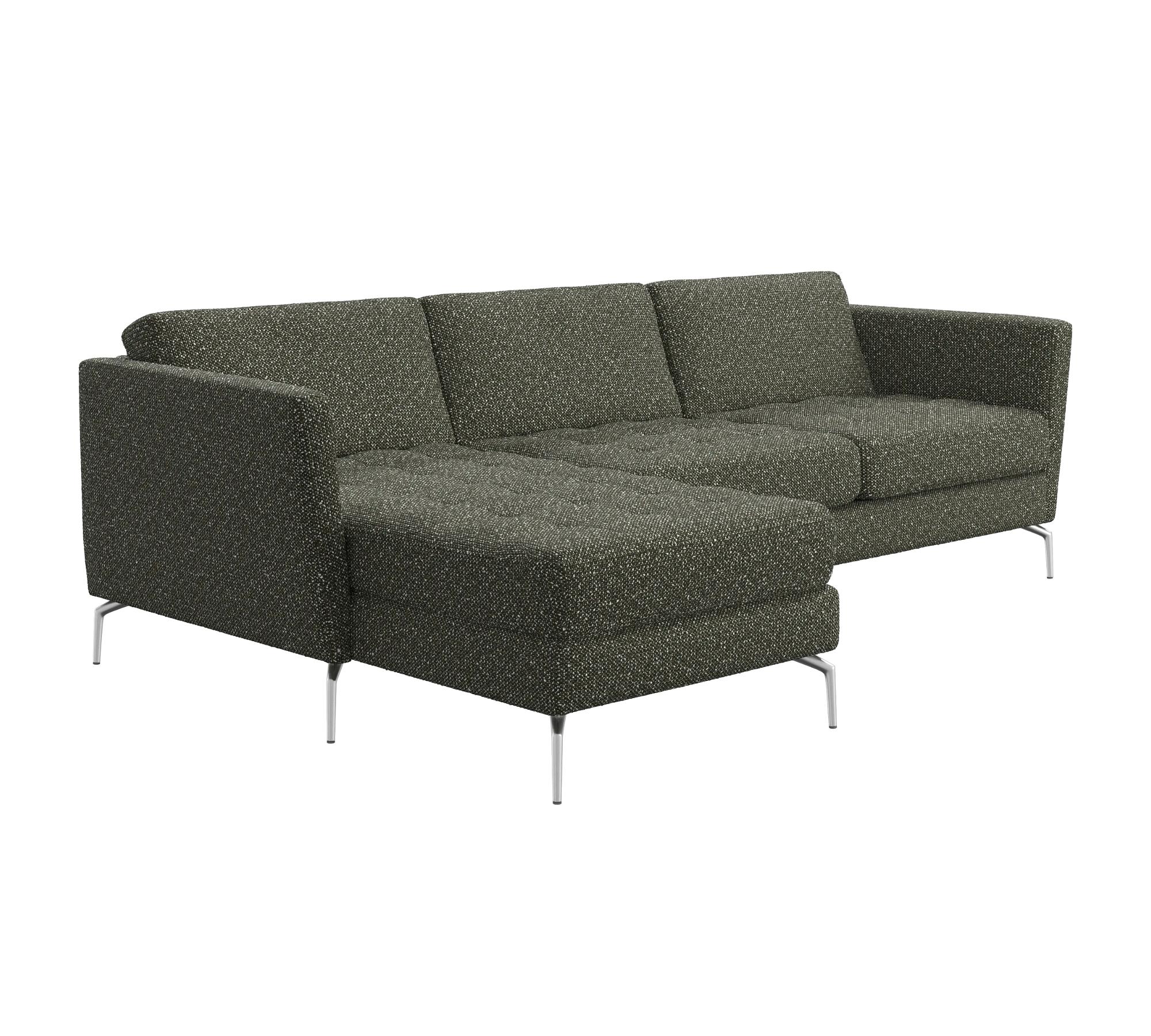 Osaka Sofa Chaise Longue Right Avellino Fabric 3252 Green 2