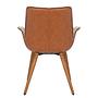Upholstered Chair Throne White Brown 3