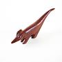 Animal figure teak wood 1970s 6