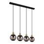 Potter Pendelleuchte Farbglas Eisen 4-flammig 3