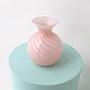 Vintage Vase Muranoglas Rosa 1950s 5