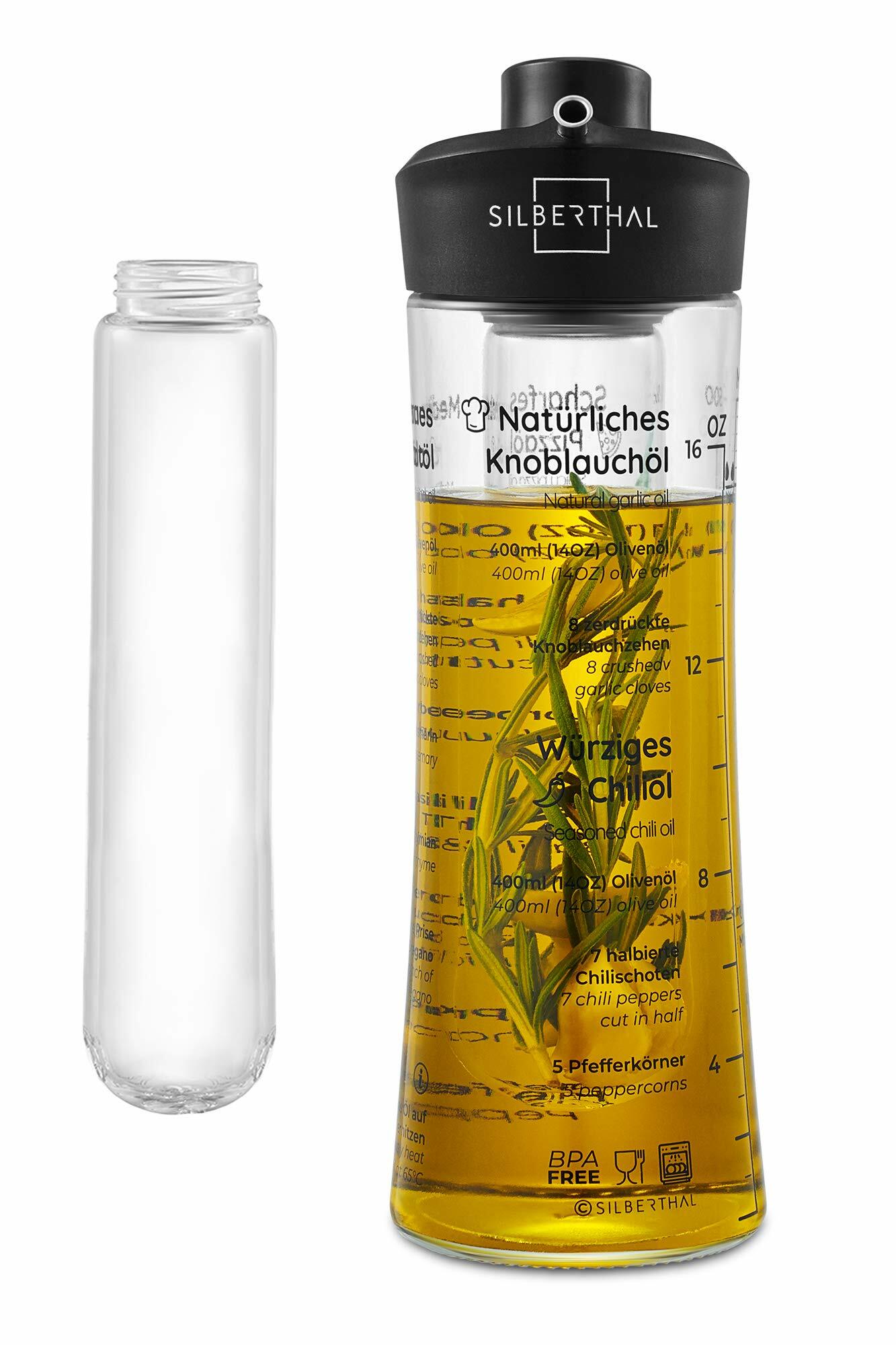 Ölflasche mit Ausgießer Glas Transparent 0