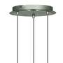 Pendant lamp Duo II Clear glass / Steel 3-light 2