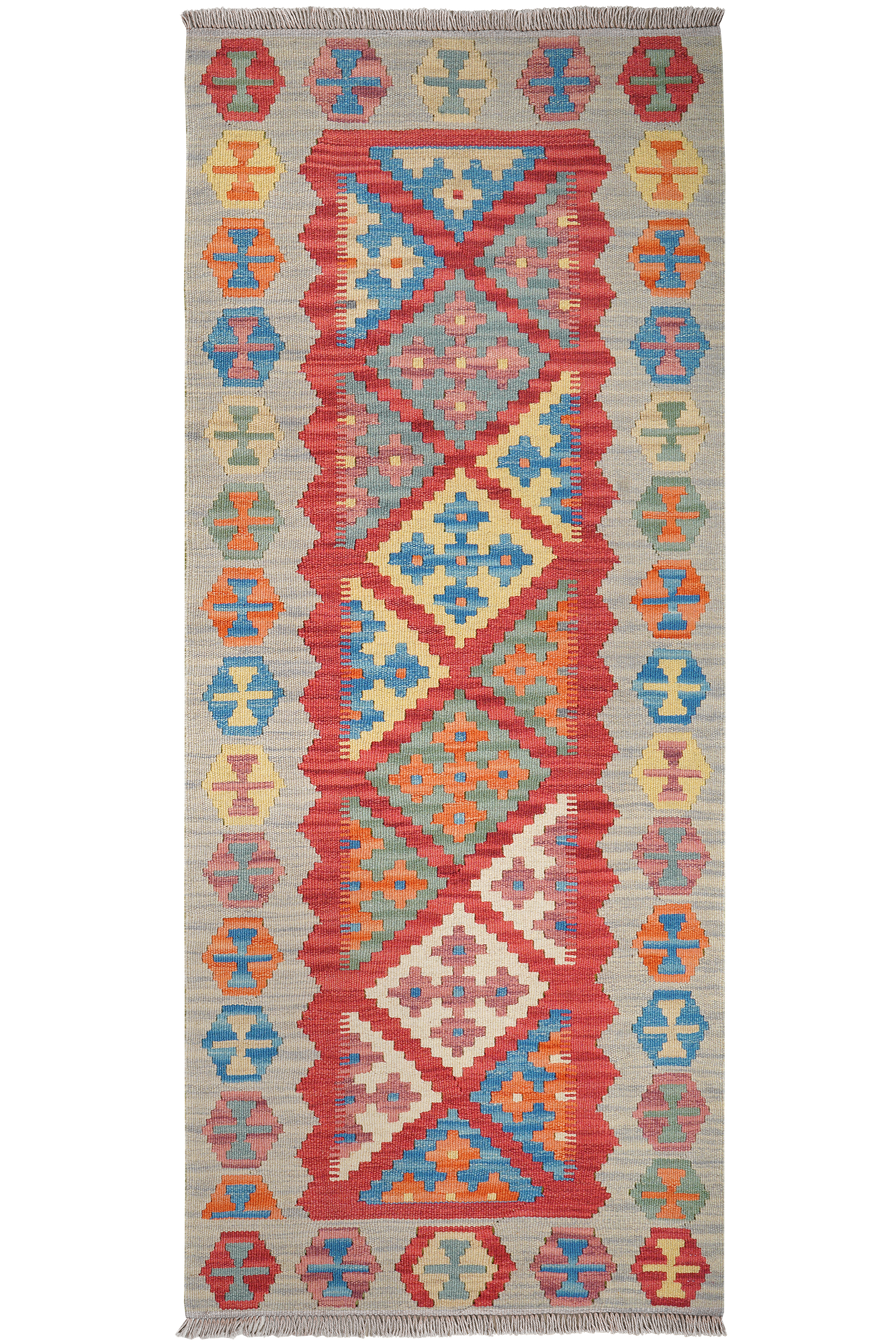 Tappeto Kilim Gashgai Lana Rosso 0
