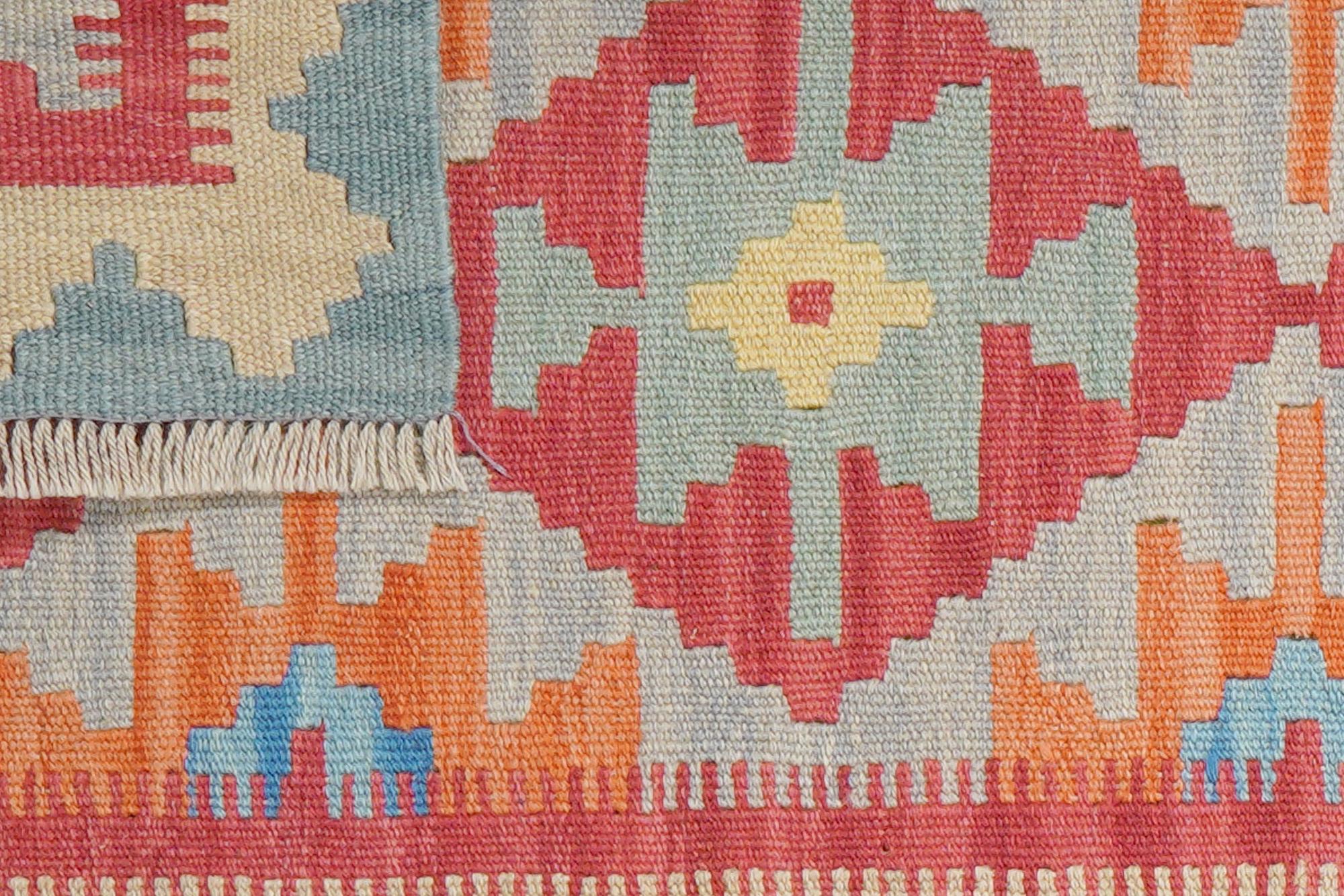 Kelim Gashgai Teppich Wolle Rot 4