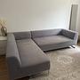 Modulares Ecksofa Textil Grau 0