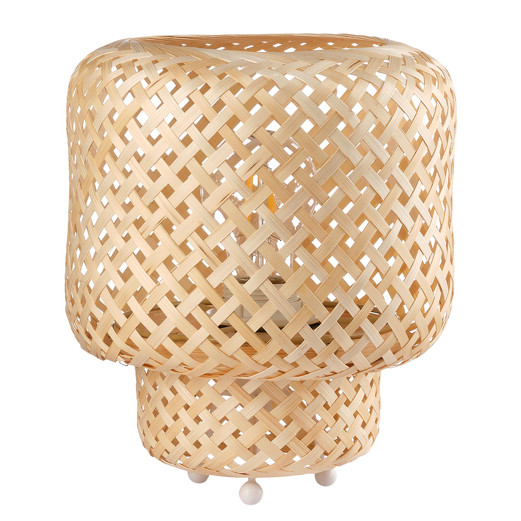 Bamboo Table Lamp 1-Light Bamboo Iron 1