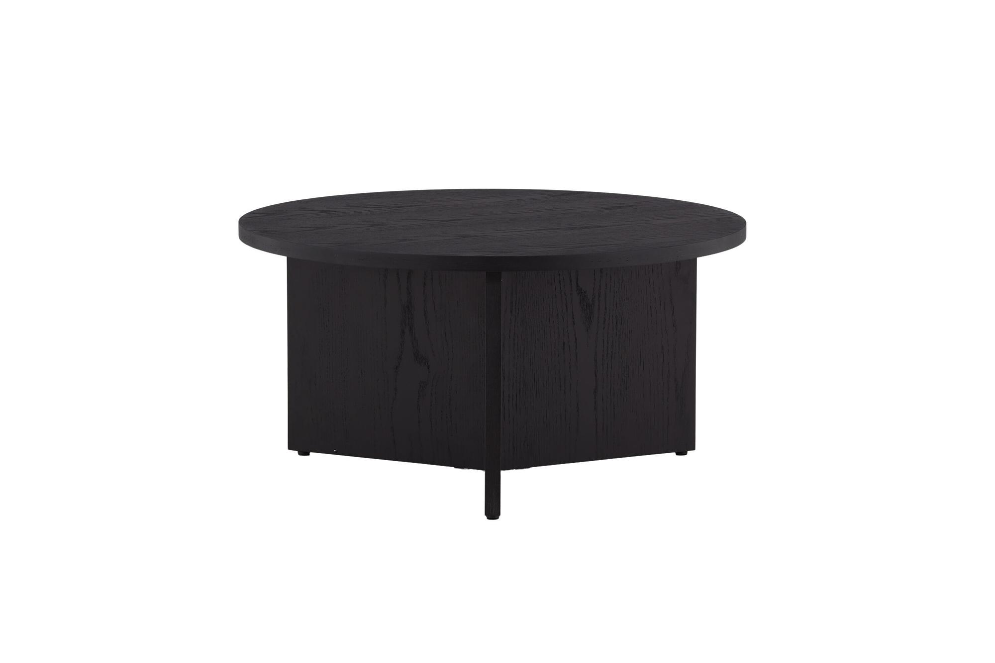 Saltö Sofatisch Holz Schwarz Ø65cm 8