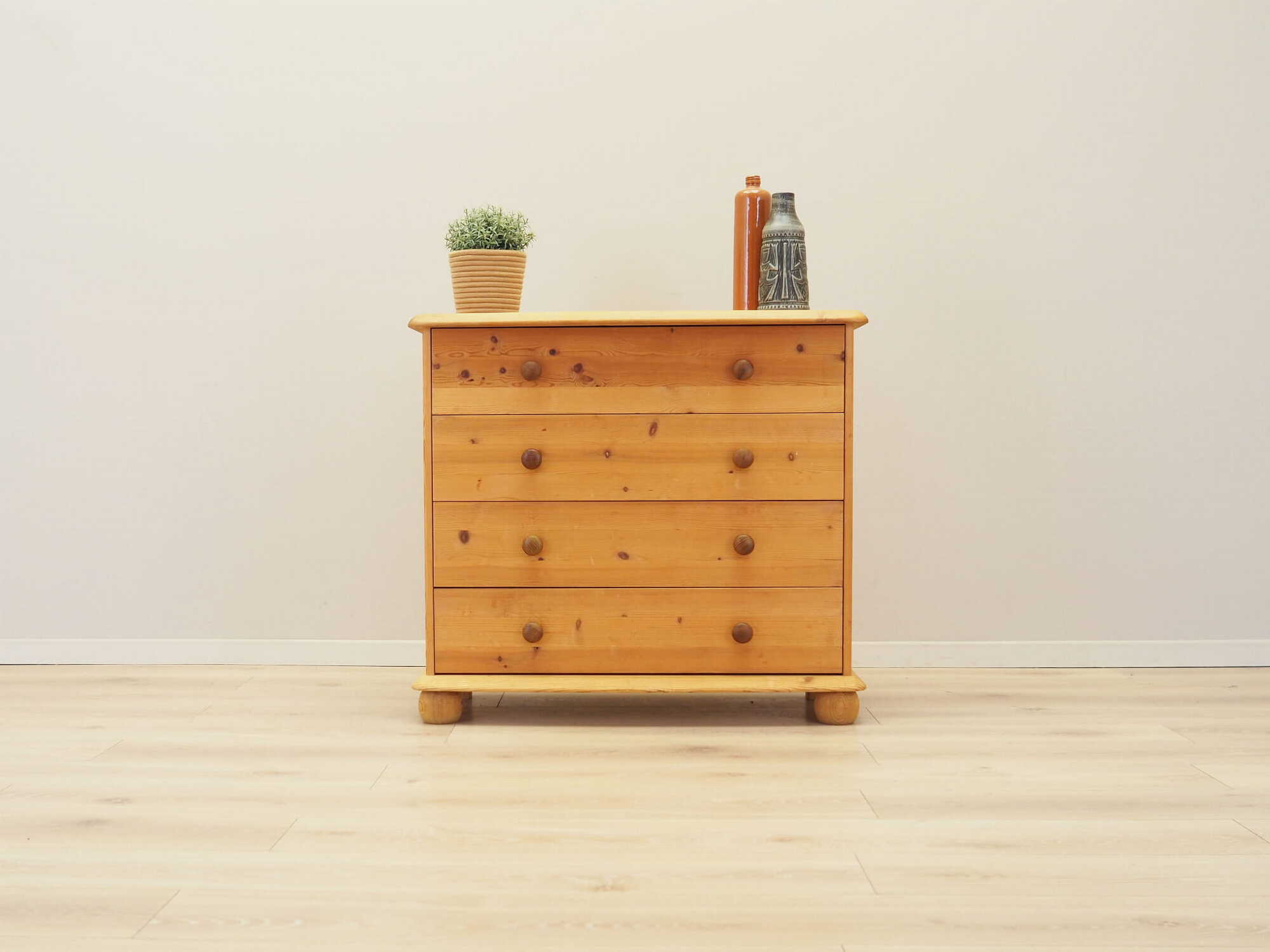 Chest of drawers Pine wood Brown 1
