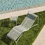 Palissade Chaise Longue Grau 8